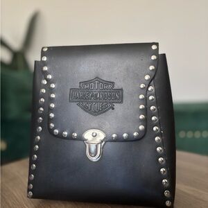 Harley-Davidson Black Backpack with Silver Accents